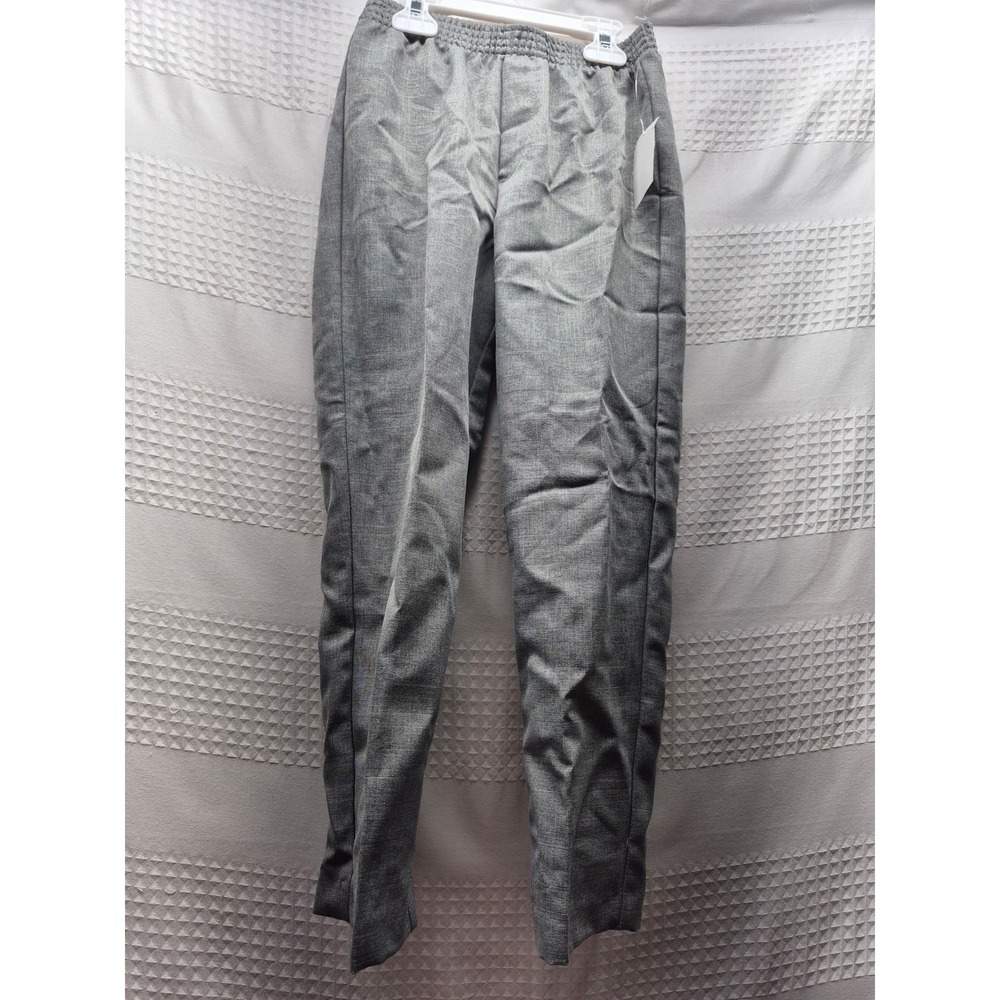 Van Heusen Boys Gray Suit Pants Size 7 Elastic Waist Slacks Wedding 8186 NWT